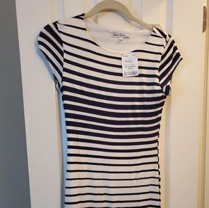 Navy Striped Dress